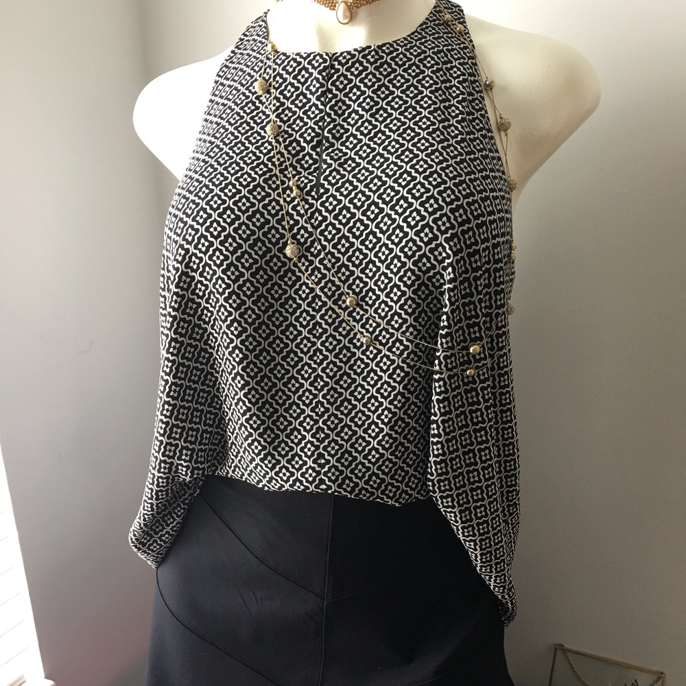 Loft skirt and sleeveless blouse